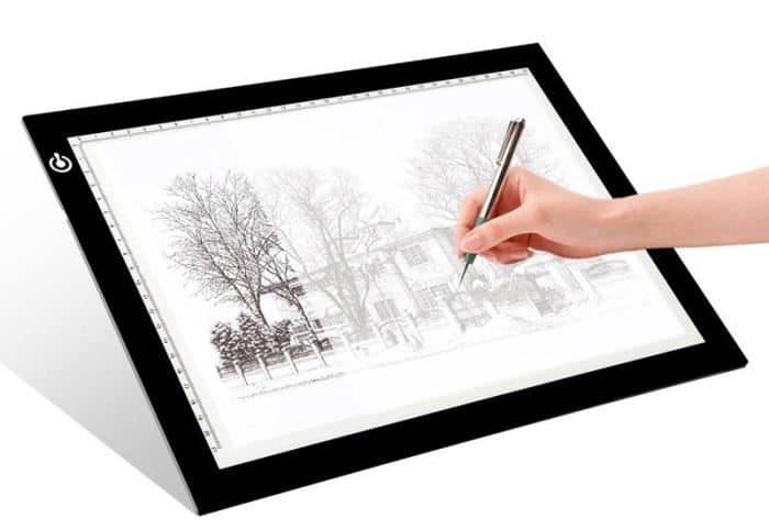 Tablette Lumineuse A4,UltraMince Portable Lumineuse Dessin LED Avec 3  Luminosité Réglable Table à Dessin Avec Ligne d'échelle Précise USB,Dessin  Lumineuse Pad Pour Dessin,Animation, Esquisse, Design