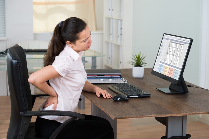 mal de dos au bureau