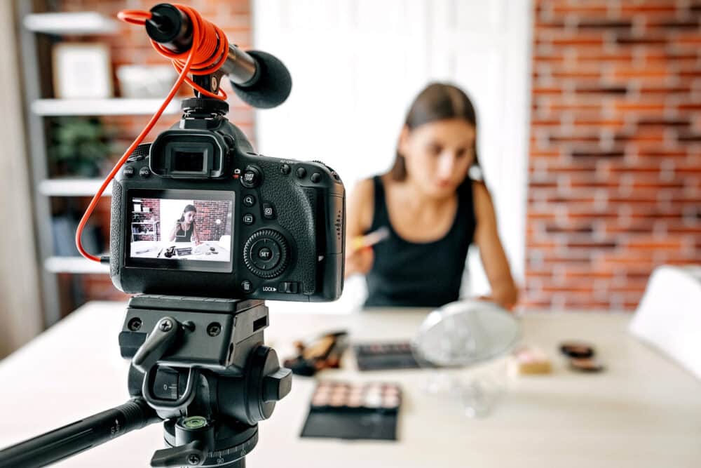 caméra vlog pour influenceur
