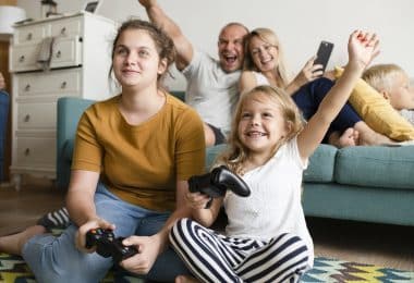 playstation en famille